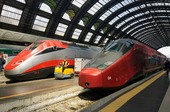 Поезд Милан-Рим