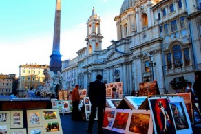 В Рим за покупками, фото, Пьяцца Навона, Рим, Италия