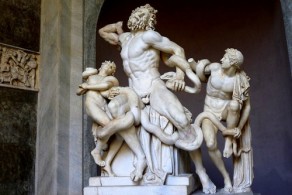 Лаокоон и его сыновья, фото, Микеланджело, Музеи Ватикана, Рим, Италия