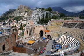 Таормина,фото, Древнегреческий театр, Сицилия, Италия