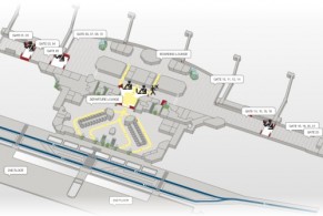 Схема аэропорта Турина, фото, Терминал отправления, Турин, Италия