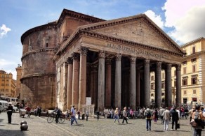 Пантеон в Риме снаружи, фото, Рим, Италия