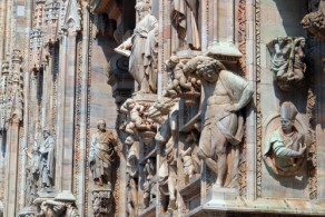 Собор Дуомо в Милане, фото, скульптуры, Милан, Италия
