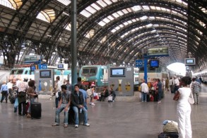 Центральный вокзал в Милане, фото, платформа, Милан, Италия