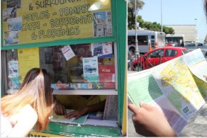 Купить карту автобусных маршрутов, фото, информационный киоск, Италия