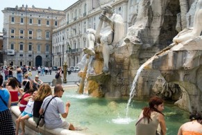 Погода в Риме в августе, фото, жара, Рим, Италия