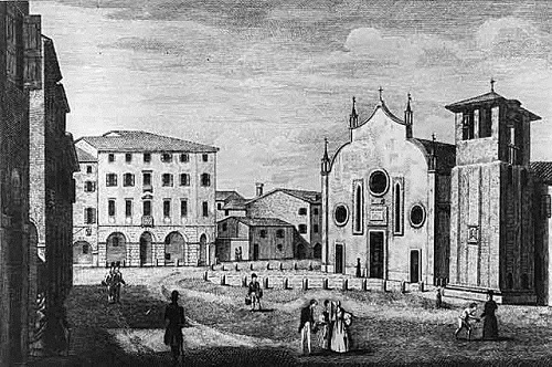 Так выглядел город Тревизо (Италия) в XIX веке