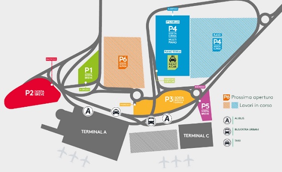 Схема аэропорта Катании